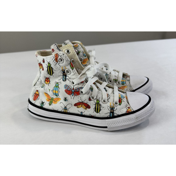 Chuck Taylor Converse High Top Sneakers A Bug's World Kids Science Fair Size 2 - Picture 1 of 10